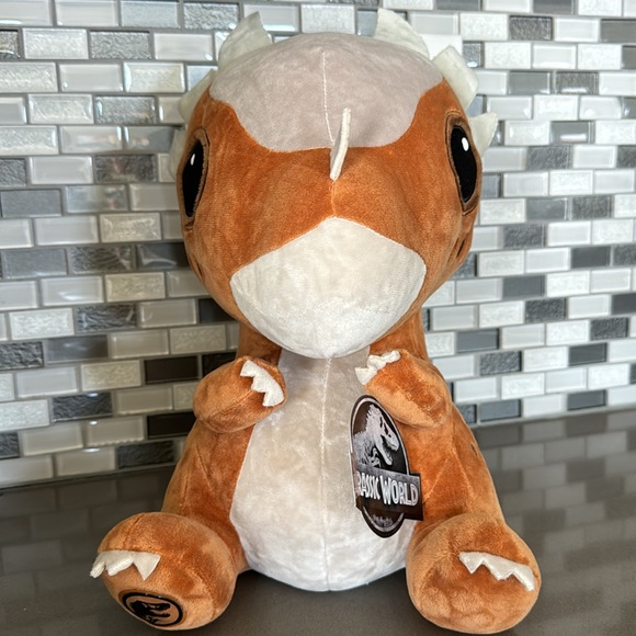 JURASSIC WORLD Stygimoloch "Stiggy" Dinosaur Sitting Plush / BRAND NEW - Picture 3 of 16